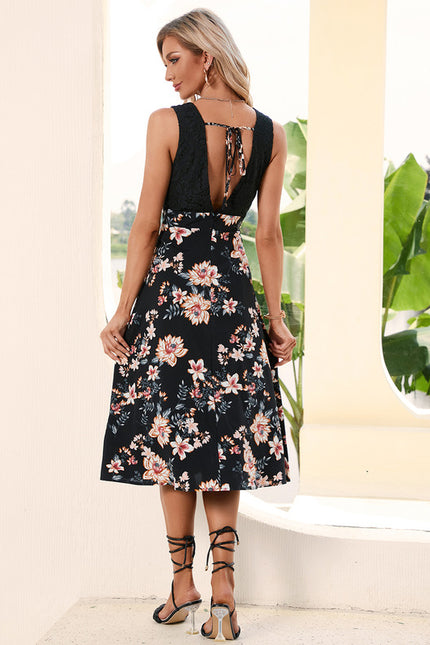 Robe Portefeuille Midi Florale Chic - gallery 4