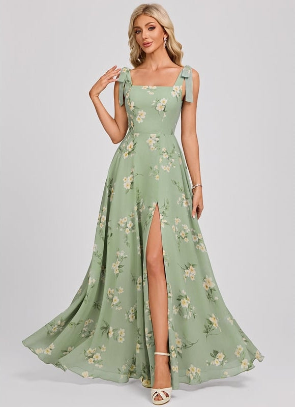 Robe Portefeuille Floraison Poudrée