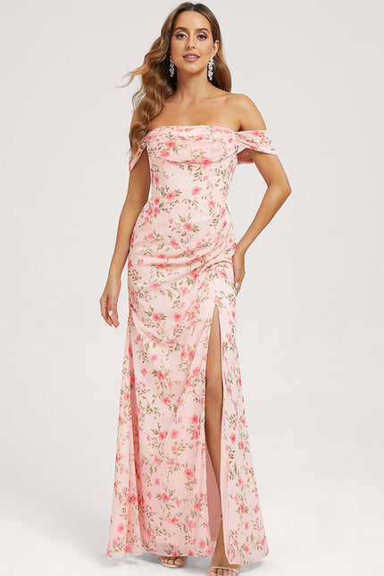 Robe Portefeuille Pétale Rosée - gallery 1