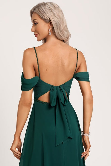 Robe Portefeuille Émeraude Flottante - gallery 3
