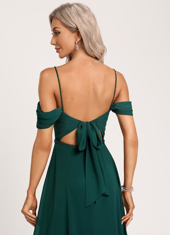 Robe Portefeuille Émeraude Flottante - gallery 3