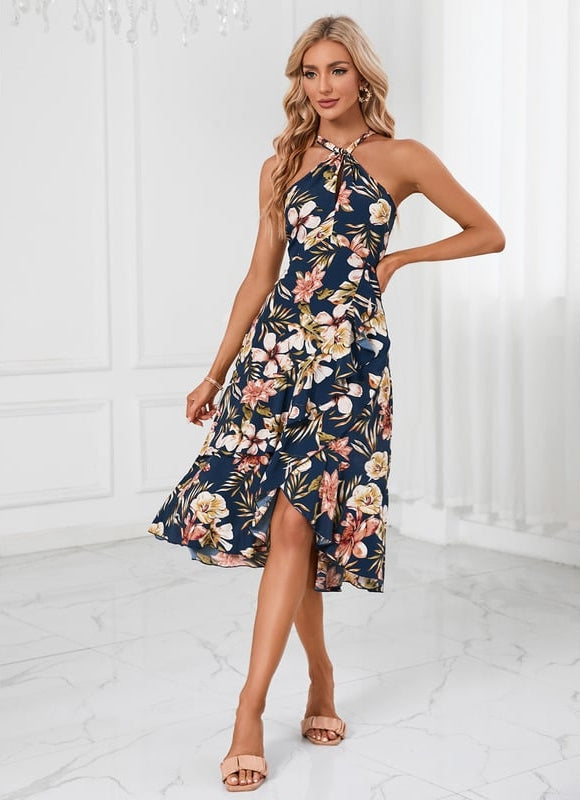 Robe Portefeuille Fleurie Sirène - gallery 5