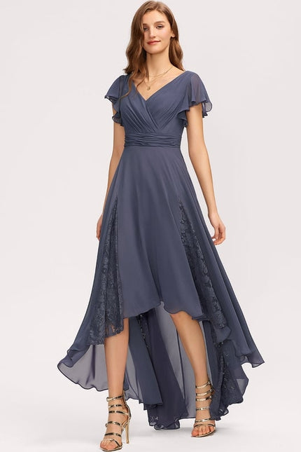 Robe Portefeuille Bordeau Évasée - gallery 4