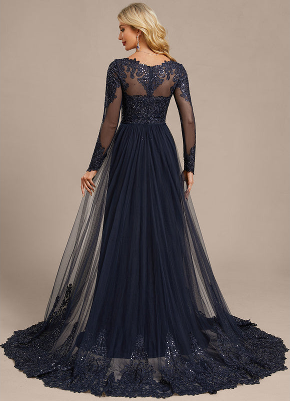 Robe Portefeuille Élégante Marine - gallery 6