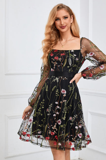 Robe Portefeuille Fleur Nocturne - gallery 9