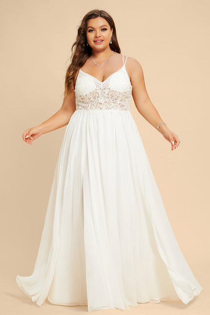 Robe Portefeuille Éthérée Blanche - gallery 7