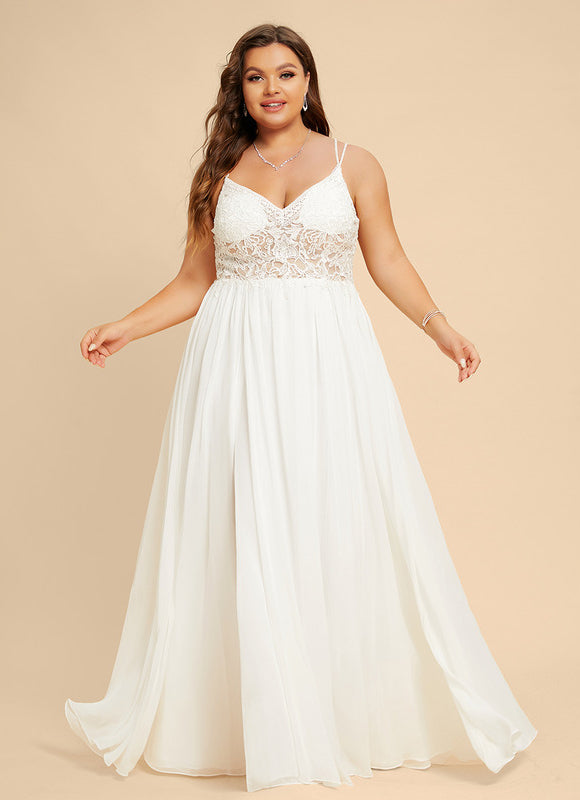 Robe Portefeuille Éthérée Blanche - gallery 7