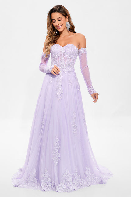 Robe Portefeuille Lilas Délicate - gallery 3