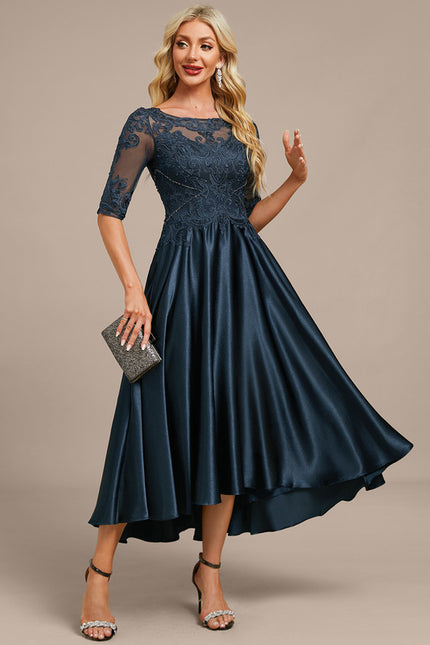 Robe Portefeuille De Soirée Fluide - gallery 5