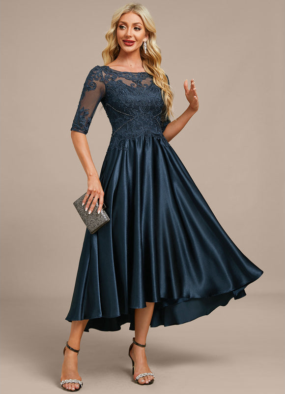 Robe Portefeuille De Soirée Fluide - gallery 5