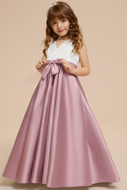 Robe Portefeuille Fille Satinée