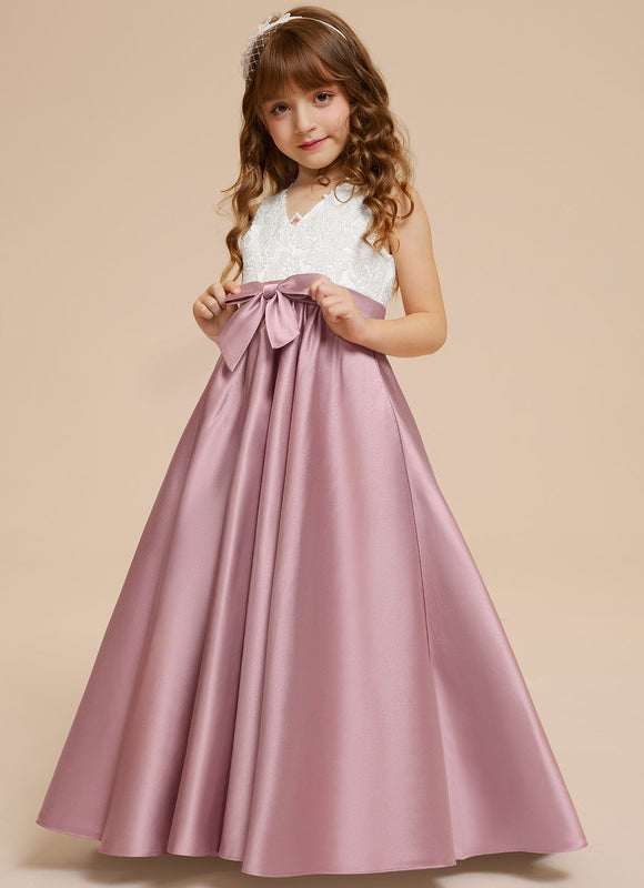 Robe Portefeuille Fille Satinée