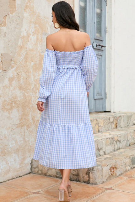 Robe Portefeuille Vichy Céleste - gallery 3
