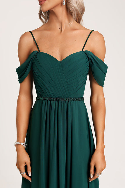 Robe Portefeuille Émeraude Flottante - gallery 4