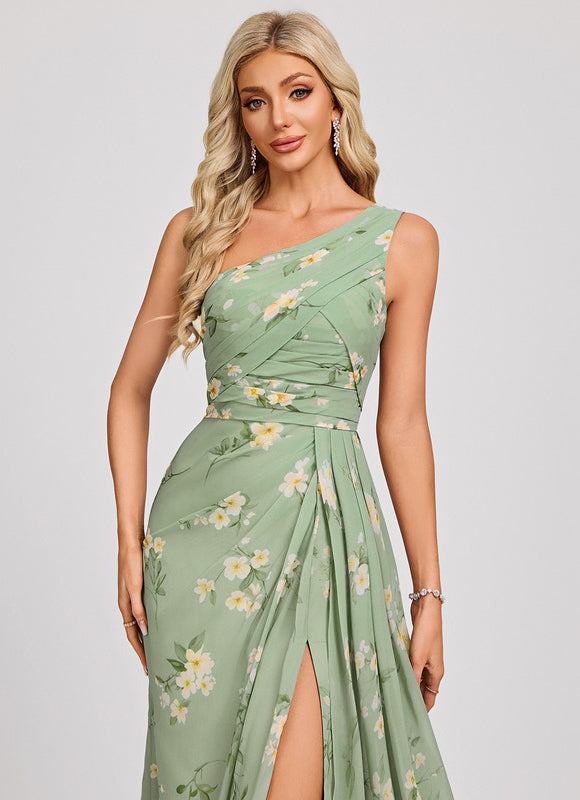 Robe Portefeuille Asymétrique Marine - gallery 4