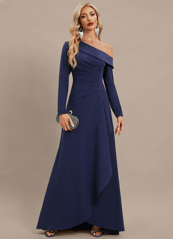 Robe Portefeuille Trapèze Asymétrique Chic