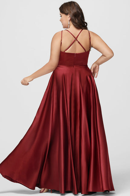 Robe Portefeuille Satin Ciel Sanglant - gallery 6