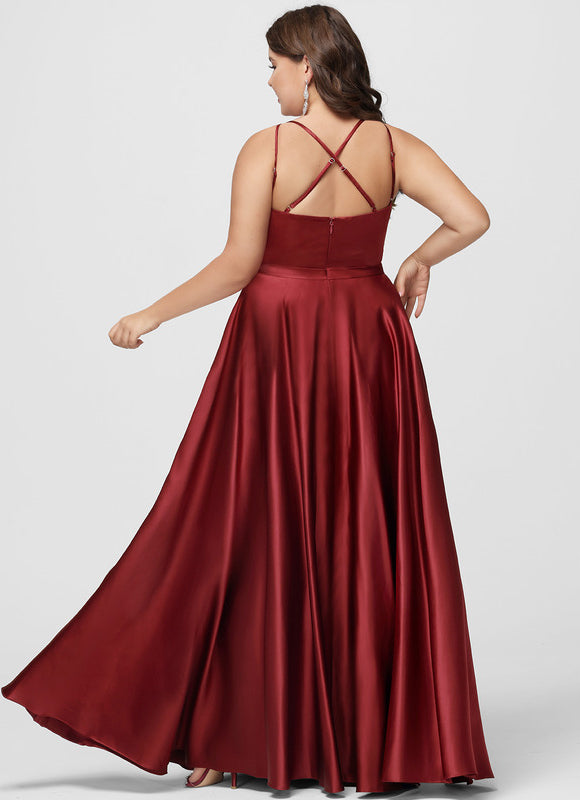 Robe Portefeuille Satin Ciel Sanglant - gallery 6