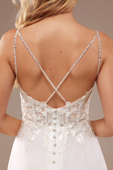 Robe Portefeuille Plume Éthérée - gallery 7