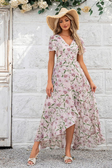Robe Portefeuille Fleurie Aérée - gallery 1