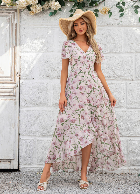 Robe Portefeuille Fleurie Aérée - gallery 1