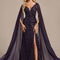 Robe Portefeuille Longue Scintillante