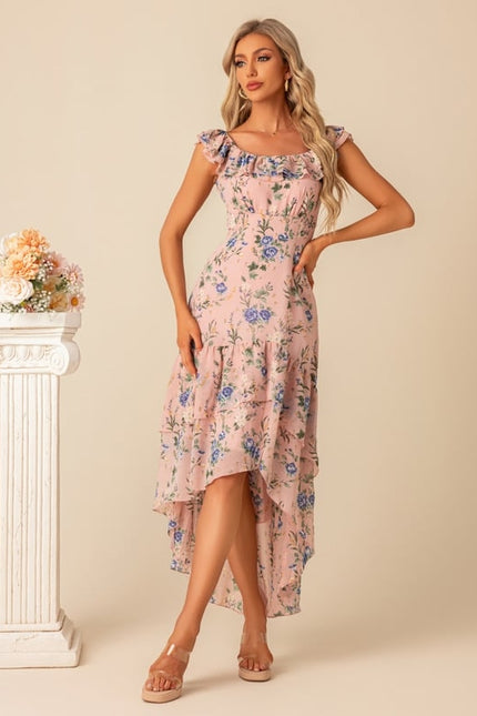 Robe Portefeuille Fleurie Élégante - gallery 9