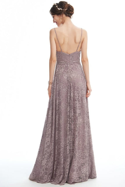 Robe Portefeuille Dentelle Lavande - gallery 2
