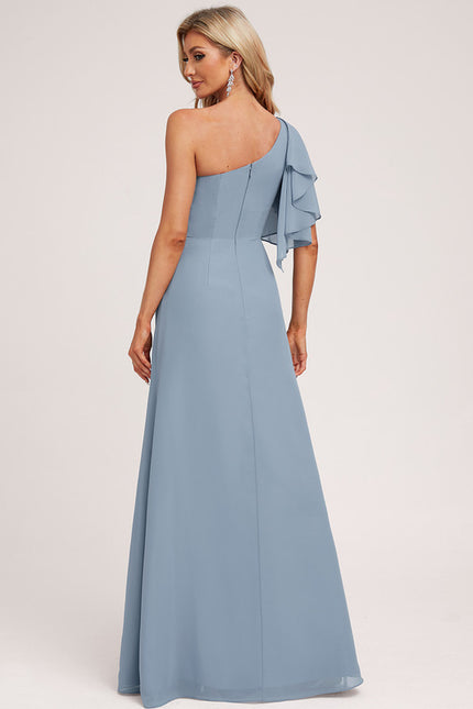 Robe Portefeuille Asymétrique Marine - gallery 1