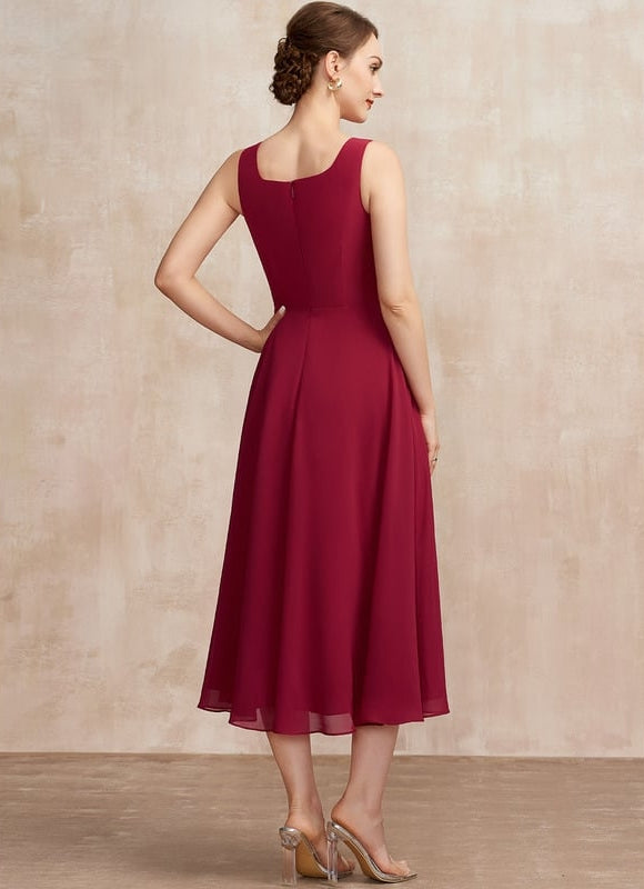 Robe Portefeuille Élégance Bourgogne - gallery 6