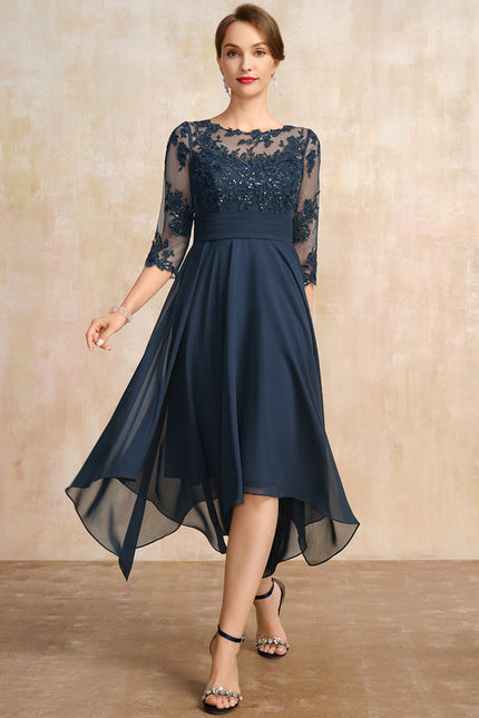 Robe Portefeuille Élégance Marine Raffinée