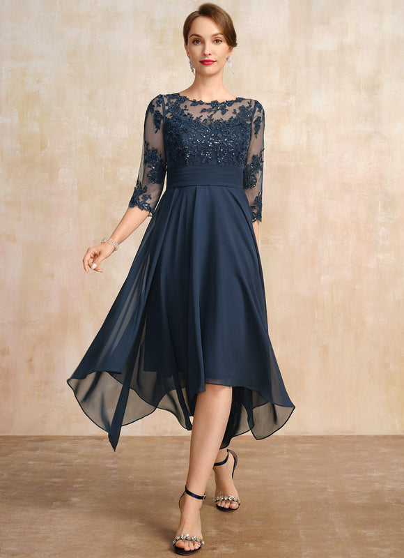 Robe Portefeuille Élégance Marine Raffinée