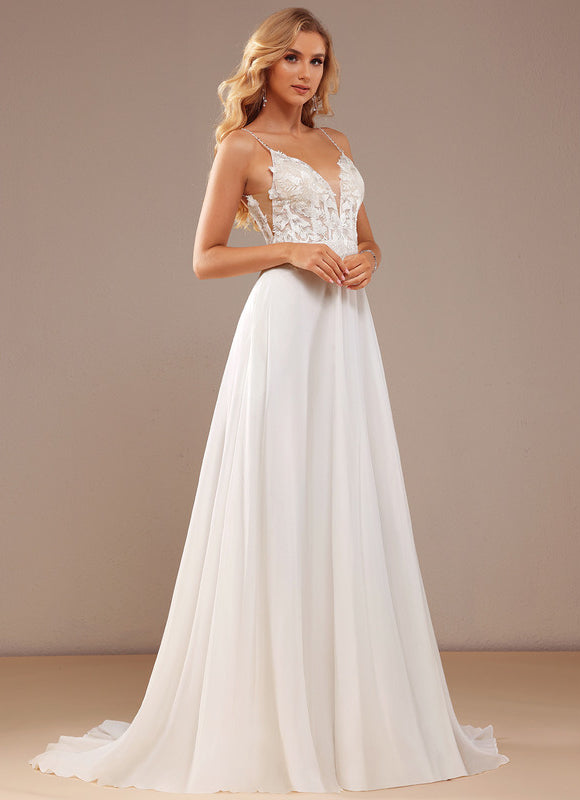 Robe Portefeuille Plume Éthérée - gallery 5