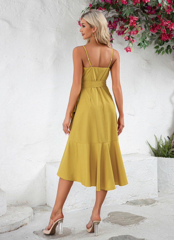 Robe Portefeuille Moutarde Chic - gallery 5