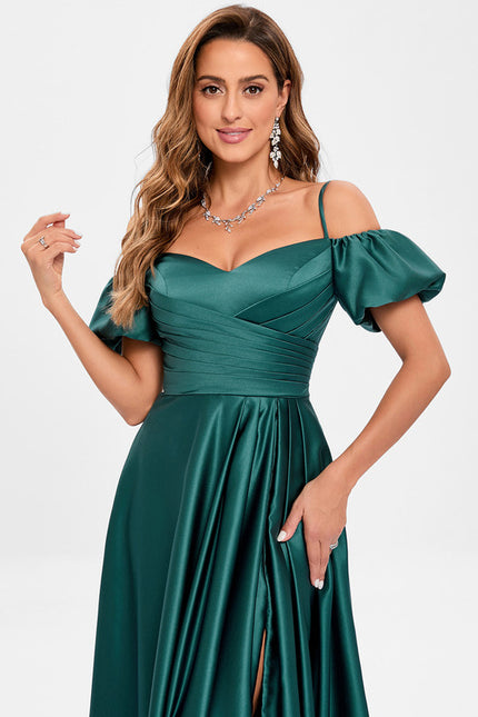 Robe Portefeuille Satin Azur - gallery 2