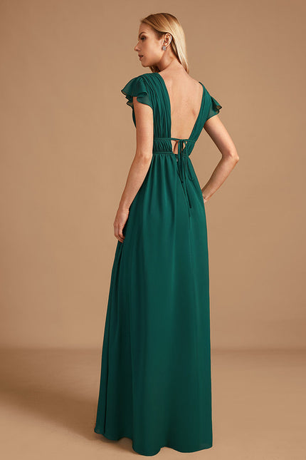 Robe Portefeuille Rose Drapée - gallery 8