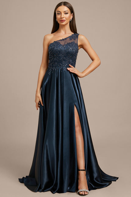 Robe Portefeuille Asymétrique Ornée - gallery 4