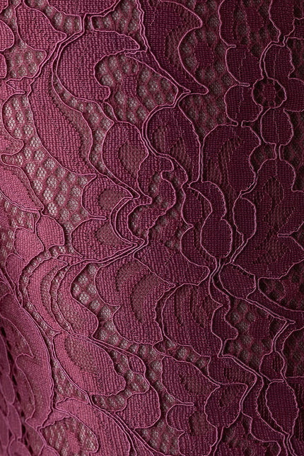Robe Portefeuille Bordeau Évasée - gallery 5