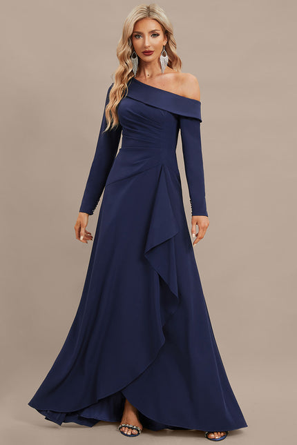 Robe Portefeuille Trapèze Asymétrique Chic - gallery 2