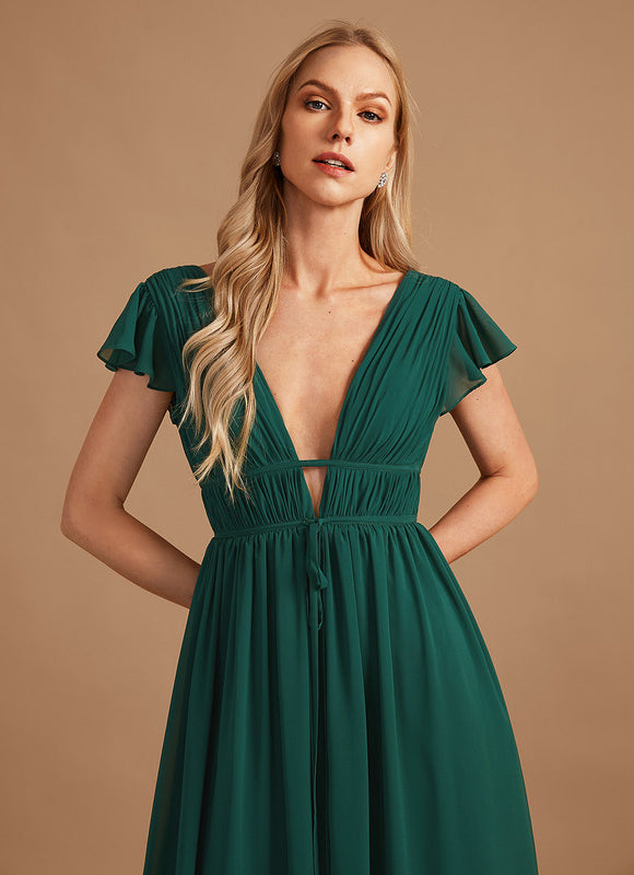 Robe Portefeuille Rose Drapée - gallery 6