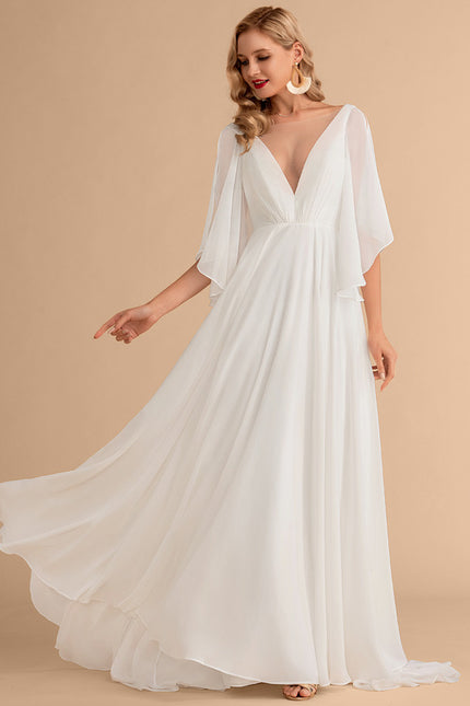 Robe Portefeuille Vaporeuse Élégante - gallery 2