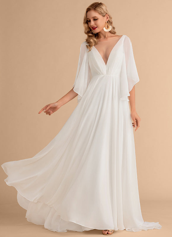 Robe Portefeuille Vaporeuse Élégante - gallery 2