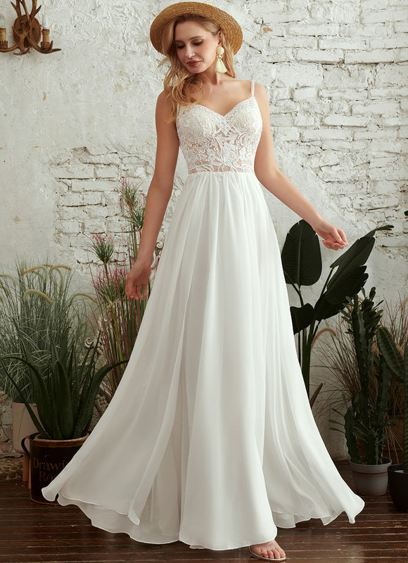 Robe Portefeuille Éthérée Blanche - gallery 2
