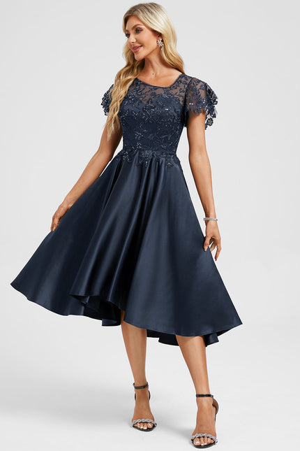 Robe Portefeuille Satin Chic - gallery 1