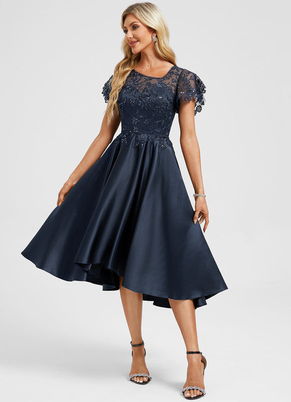 Robe Portefeuille Satin Chic - gallery 1