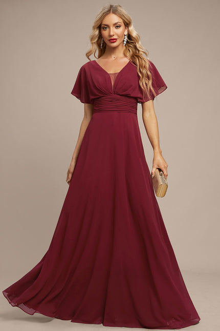 Robe Portefeuille Mousseline Émeraude