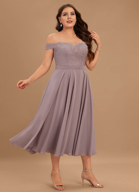Robe Portefeuille Lilas Aérienne - gallery 5