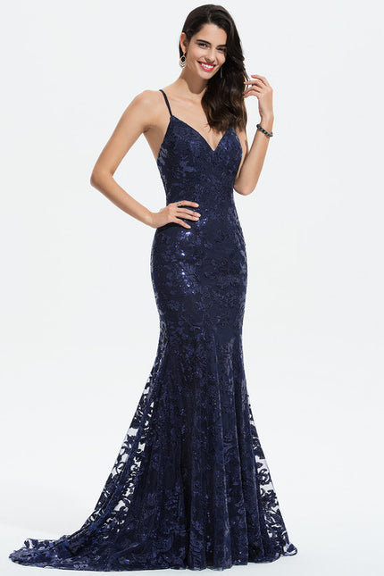 Robe Portefeuille Sirène Pailletée - gallery 2