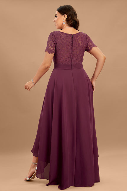 Robe Portefeuille Bordeau Évasée - gallery 7