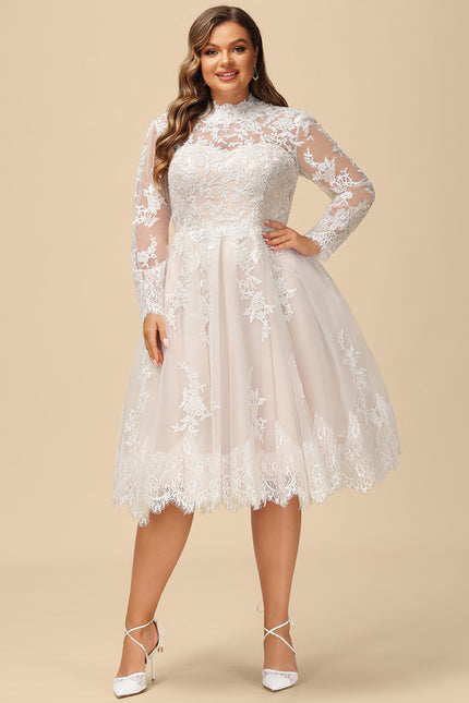 Robe Portefeuille Tulle Dentelle - gallery 8
